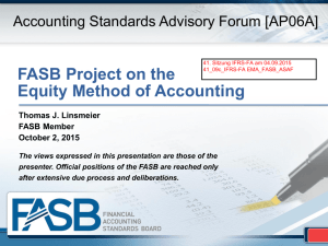 Simplifying the Equity Method of Accounting
