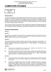 computer studies - Past Papers | GCE Guide