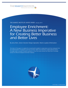 Employee Enrichment: A New Business