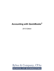 Accounting with QuickBooks - National Association of Certified