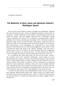 The Modernity of Henry James and Agnieszka Holland's