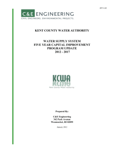 kent county water authority water supply system five year capital