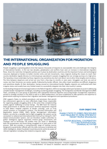 People Smuggling - International Organization for Migration