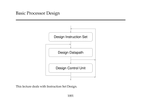 Basic Processor Design