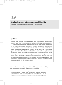 Globalization: Interconnected Worlds