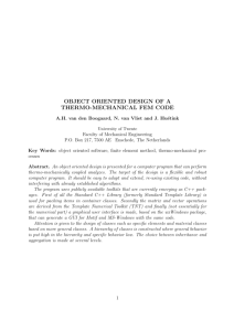 object oriented design of a thermo