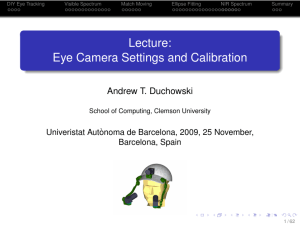 Lecture: Eye Camera Settings and Calibration