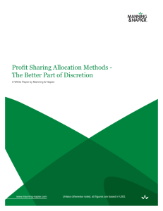 Profit Sharing Allocation Methods: The Better