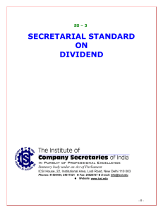 secretarial standard on dividend