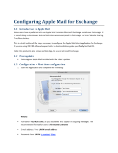 Apple Mail for Exchange
