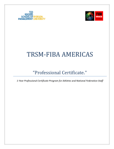 TRSM‐FIBA AMERICAS