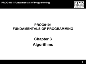 Chapter 3 Algorithms
