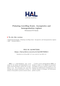 Pulsating travelling fronts: Asymptotics and homogenization