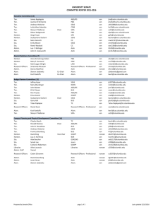 university senate committee roster 2015-2016