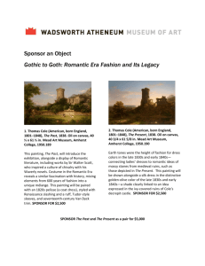 Sponsor an Object Gothic to Goth: Romantic Era Fashion and Its