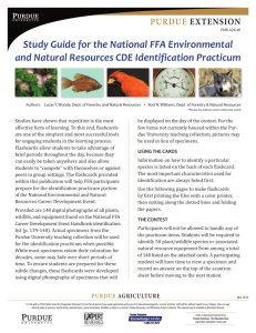 Study Guide for the National FFA Environmental