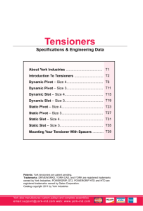 Tensioners - York Industries