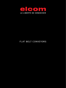 flat belt conveyors - Tech-Con