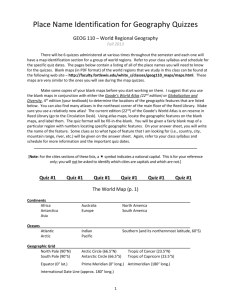 Place Name Identification for Geography Quizzes
