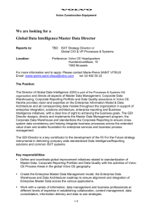 Global Data Intelligence/Master Data Director