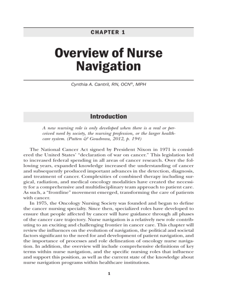 Overview of Nurse Navigation