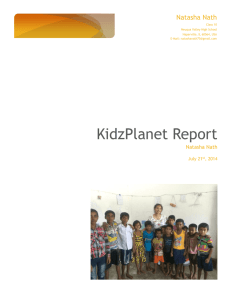 KidzPlanet Report