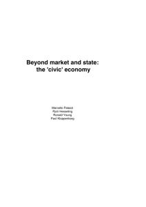 Beyond market and state: the 'civic' economy