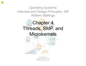 Chapter 4 Threads, SMP, and Microkernels Microkernels