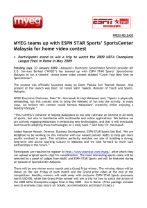 MYEG teams up with ESPN STAR Sports' SportsCenter Malaysia for