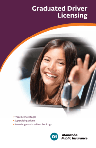 Graduated Driver Licensing - Manitoba Public Insurance