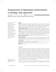 Assessment of destination performance: a strategy map approach