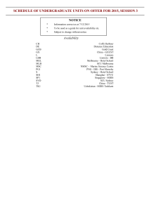 Schedule of Units - csp1.rpt