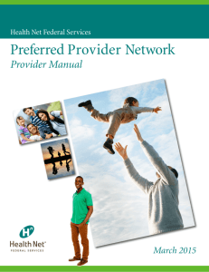 Preferred Provider Network - Health Net Federal Services