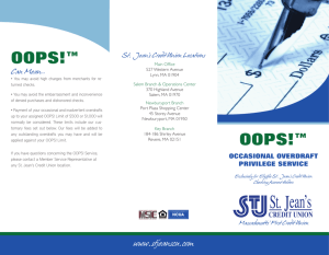 OOPS!™ OOPS!™ - St. Jean's Credit Union
