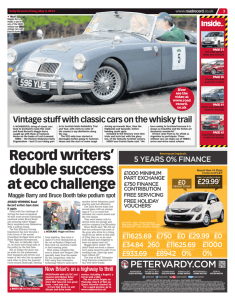 Record writers' double success at eco challenge