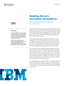 Building Africa's innovation ecosystems