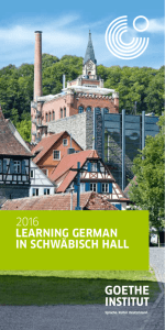Learning German in Schwäbisch Hall 2016 - Goethe
