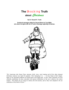 The Shocking Truth about Christmas