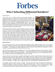 Who's Schooling Millennial Retailers?