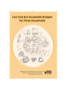 Low Cost But Acceptable Budgets for Three