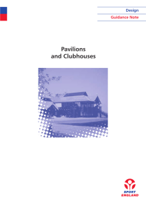 Pavilion and clubhouse design guidance notes
