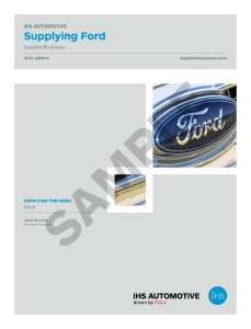 Supplying Ford - SupplierBusiness