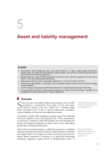 Asset and liability management
