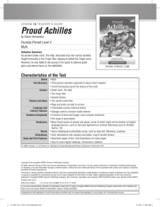 Proud Achilles - Houghton Mifflin Harcourt