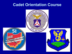 Cadet Orientation Course