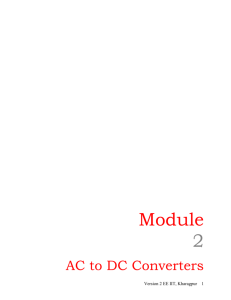 Operation and Analysis of single phase fully controlled converter