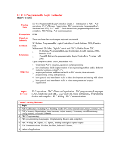 EE 411: Programmable Logic Controller