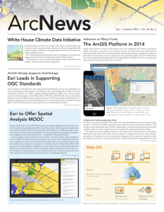 ArcNews Summer 2014 newsletter