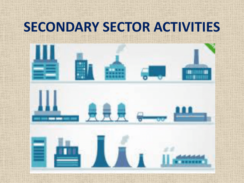 5 examples of jobs in the secondary sector