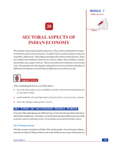 20. Sectoral Aspects of Indian Economy
